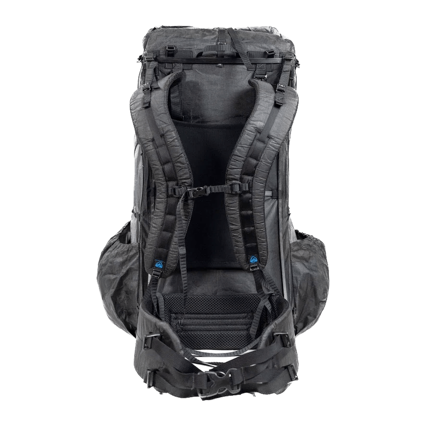 Zpacks Arc Haul Ultra 60 backpack displayed, showing its ultralight design and durable materials for extended backpacking trips.