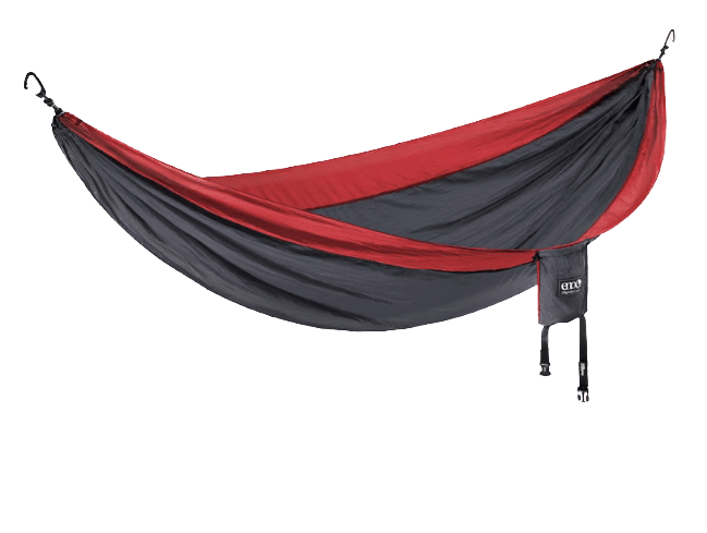 ENO SingleNest Hammock, a 1-pound lightweight hammock ideal for relaxed backpacking trips.