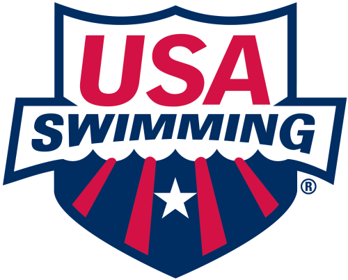 USA Swimming logo, representing Jeff's dedication to national-level and collegiate competitive swimming and athletic achievement.